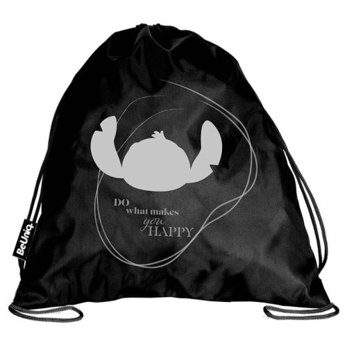 PASO Sac pentru Încălțăminte Sportivă Gimnastică Makes You Happy Stitch BeUniq