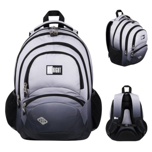 St. Right Rucsac Școlar cu Patru Compartimente Grey Ombre 26l
