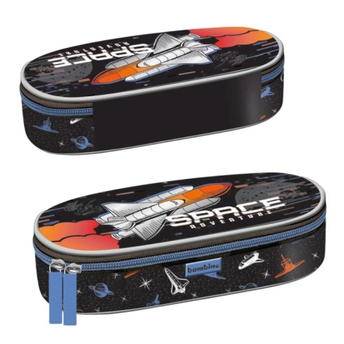 Bambino Penar Şcolar Neceser Întărit Cu Clapetă Interioară Etui Pentru Rechizite Şcolare Space