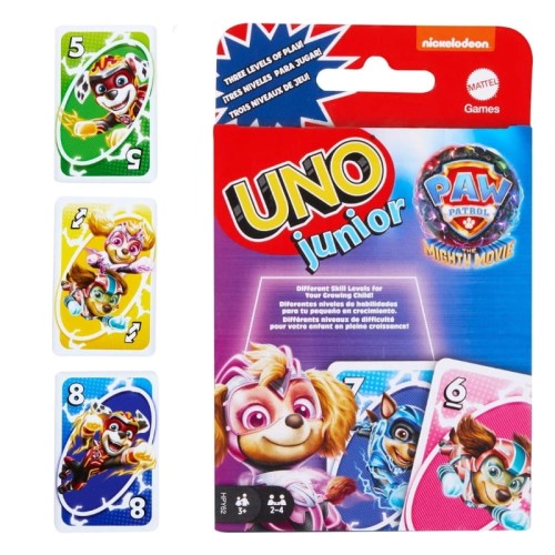 Mattel Games Joc de Cărți Uno Junior Patrula Câinilor Joc de Familie Cărți