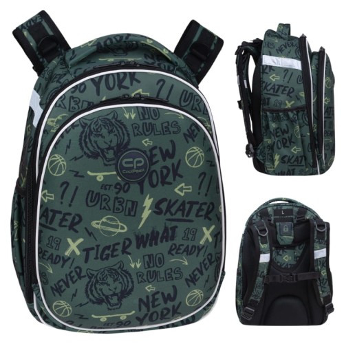 Rucsac școlar Coolpack Turtle rigid Tiger 16l