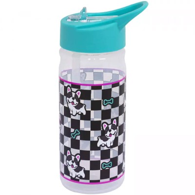 Astra Bidon Aqua Pure Cu Pai Butelcă Pentru Băuturi Apă Școlară Pentru Școală Sigură Fără BPA 450 ml Câine Drăguț