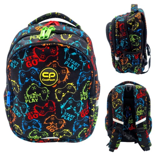 CoolPack Jerry Rucsac Școlar Xplay X-Play Paduri Controlere De Joc 3-cameră