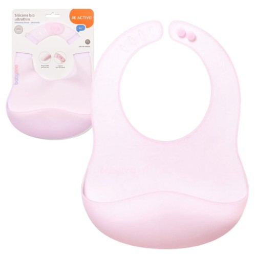 Babyono Biberon ultrafin cu buzunar și închidere reglabilă roz 6m+