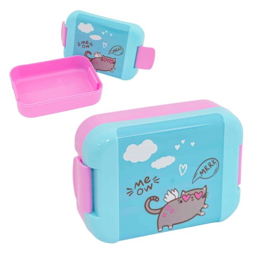 Astra Aqua Pure Cutie Po Școală Lunchbox Pentru Mic Dejun Lunch Sandwichuri Școlară Sigură Meow