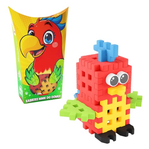 Marioinex Cărămizi Mini Waffle Micile Animale de Construcție Pocket Pets Papagal