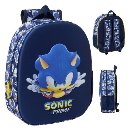 Rucsac mic de grădiniță Safta Sonic cu imprimeu 3D