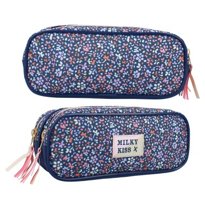Vadobag Etui Pencil Tubă Uncompartimentat Fără Accesorii Milky Kiss Floral Fame