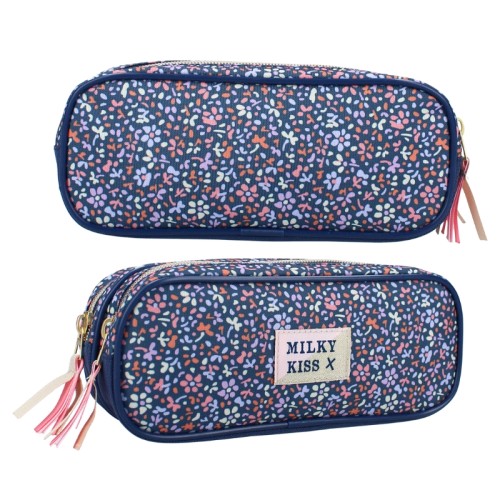 Vadobag Etui Pencil Tubă Uncompartimentat Fără Accesorii Milky Kiss Floral Fame