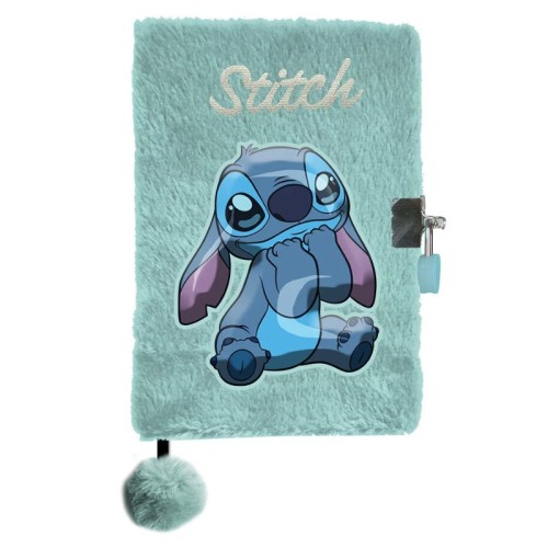 Jurnal Plus Pufos cu Lacăt Mint Stitch