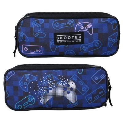 Vadobag Pencil Case Tube Unic Compartiment Fără Echipament Skooter Winning Streak Game Pad Albastru