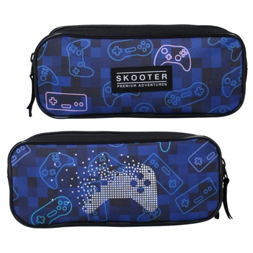 Vadobag Pencil Case Tube Unic Compartiment Fără Echipament Skooter Winning Streak Game Pad Albastru