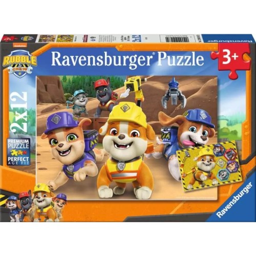 Ravensburger Puzzle Psi Patrol Rubble&Crew 2x12 3+ 