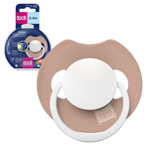 Lovi Suzetă Silicona Dinamică Care Străluce În Întuneric Prime 0-6l 1buc. Blush