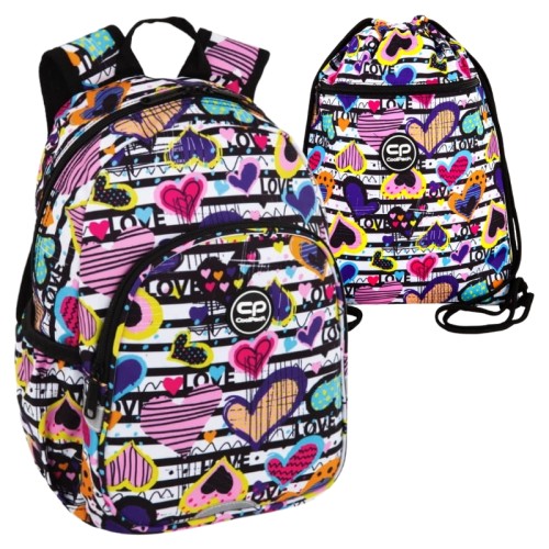 Coolpack Set Grădiniță și Școală Rucsac Toby Mic Sac pentru Pantofi Vert Diary