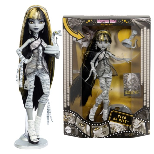 Monster High Cleo De Nile Păpușă Colecționar Reel Drama Sesiune Îngrozitoare
