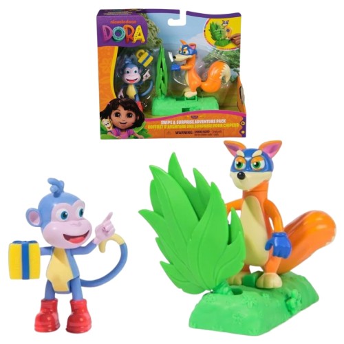 Dora Descoperă Lumea Set Figurine Răufăcătorul și Butek + Accesorii
