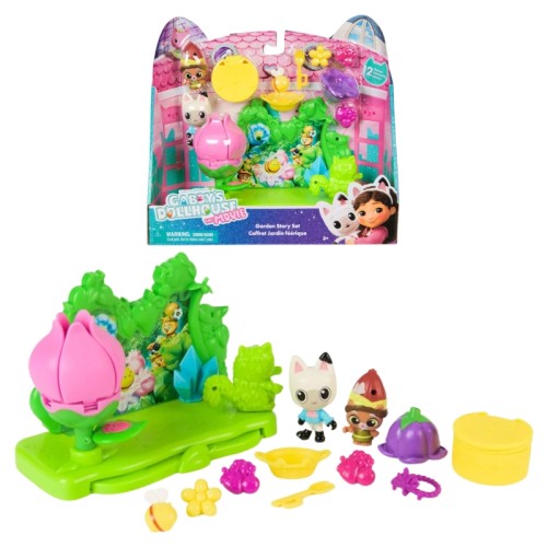 Căsuța pentru pisici Gabi Grădina cu cristale Set cu figurine și accesorii