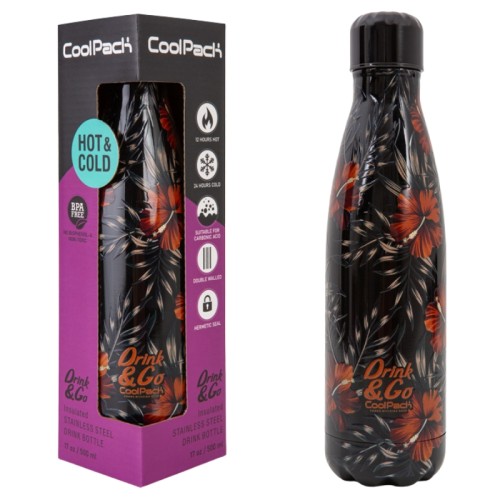 CoolPack Termos Sticlă Termică Rio Flori 500 ml