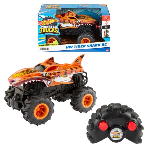 Hot Wheels Monster Truck Tiger Shark RC Pojazd Zdalnie Sterowany 1:24 4+