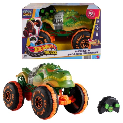 Hot Wheels Monster Truck Rageasaur RC Vehicul Controlat De La Distanță 1:15 4+