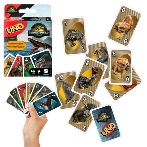 Mattel Uno Jurassic World Reîntoarcerea Joc de Carti 7+