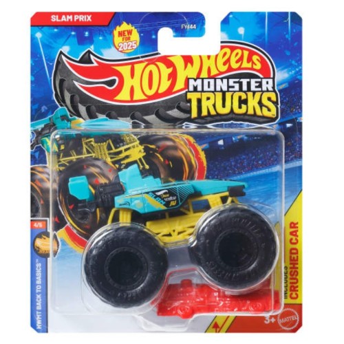 Hot Wheels Monster Trucks Vehicul Mașină + Epavă 1:64 Slam Prix