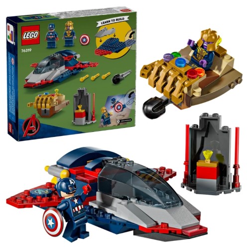 Lego Marvel Captain America Împotriva Thanos Set 76319 Super Heroes 107 Piese 4+