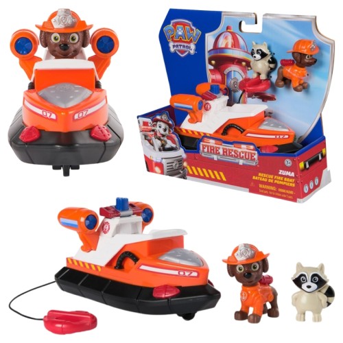 Patrula Câinilor - Barcă de salvare Fire Rescue + Figurina Zumy