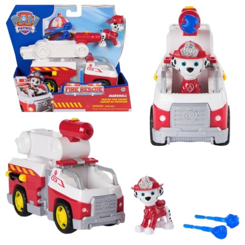Spin Master Patrolul Canin Vehicul de Bază Fire Rescue + Figurina Marshall 3+