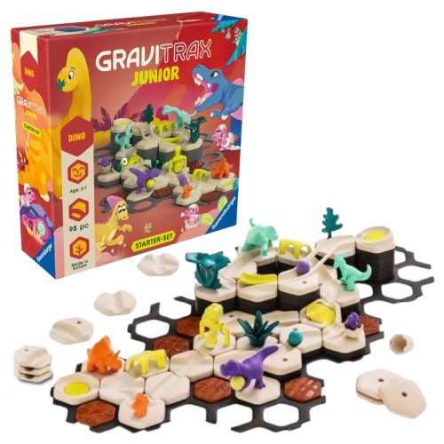 Ravensburger Gravitrax Set de Start Starter Pista Bilă Dinozauri