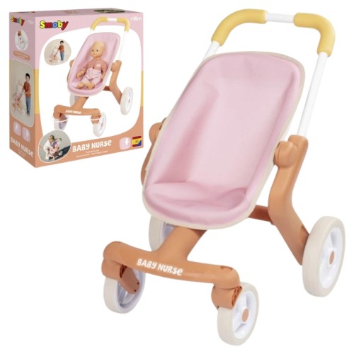 Smoby Baby Nurse Prima Mea Cărucior Pentru Păpuși Până la 42cm Roz
