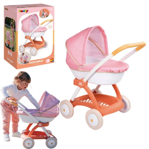 Smoby Baby Nurse Cărucior Profund Pentru Păpuși De Până La 42cm