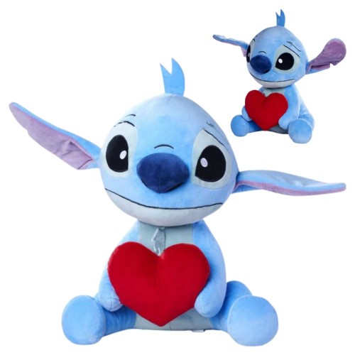 Disney Plusă Jucărie Lilo și Stitch: Stitch cu Inimă Mascotă Plus foarte Mare 50 Cm.