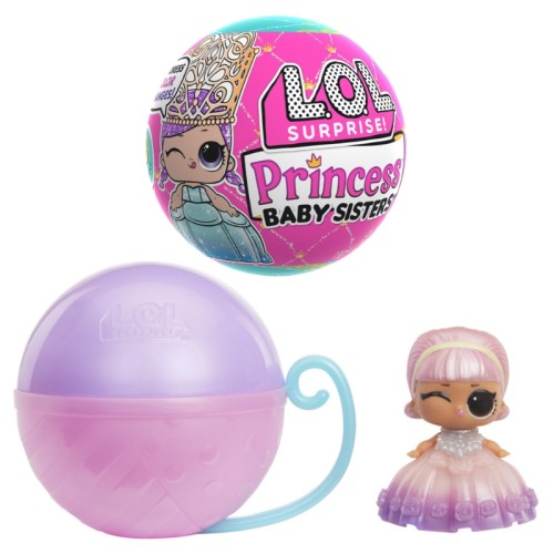 LOL Surprise Princess Baby Sisters Papusa Surprise Schimbare de Culoare Printesa