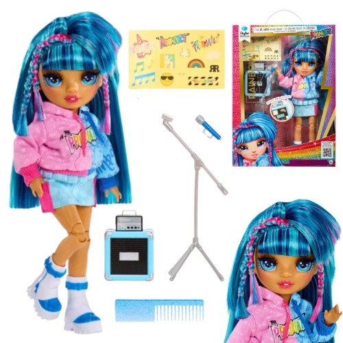 Rainbow High Junior High Rockband Skyler Bradshaw Păpușa Modă Albastră
