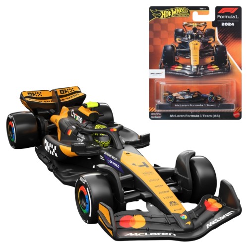 Hot Wheels Premium Race F1 Series: Echipa Formula 1 McLaren #4 MCL38 Vehicul Mașină Auto Colecționabil