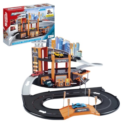 Majorette Garaj Motor City Plus Două Niveluri Cu Accesorii + 1 Vehicul