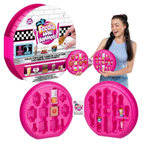 Zuru Mini Brands! 5 Surprise Set Foodie Valiză Colecționară Pe Mâncare 3+