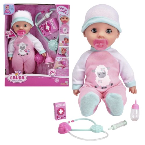 Nou-născut Bebeluș Papusa Laura Mic Pacient 30cm 2+