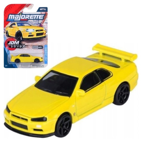Majorette JDM Legends Premium Mașină Vehicul Colectibil Nissan Skyline GT-R (R34)