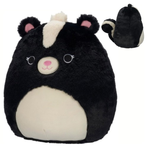 Squishmallows Fuzzamallows Pluszac Mascotă Spuma Elastica Blana Skunk Selma 30cm 3+