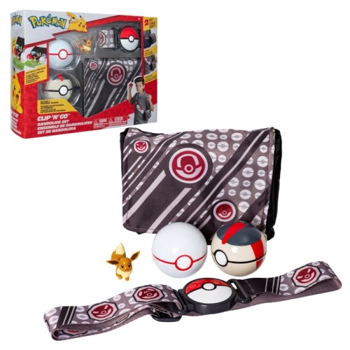 Set Bandolier pentru Trainer Pokemon Clip 'N' GO Evee 4+