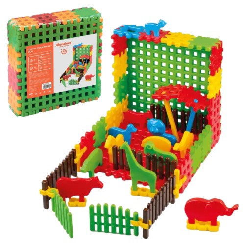 Marioinex Grădina Zoologică Set de Construcție Blocuri 50 Elemente 2+