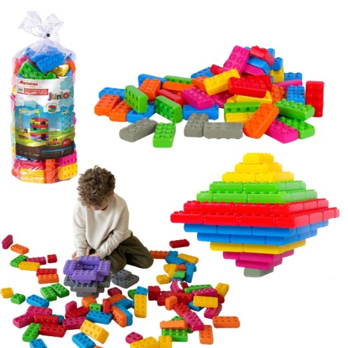Marioinex Cărămida Junior Set Constructor Blocuri În Sac 110 Elemente 1+