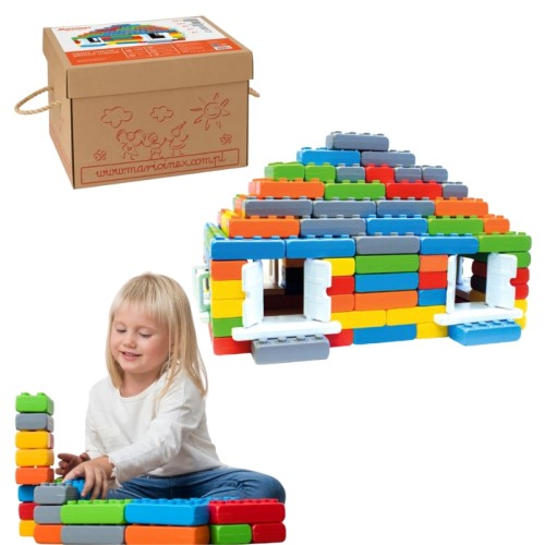 Marioinex Cărămida Junior Set de Construție Piese Feronerie Feronerie Feronerie 140 Elemente În Cutie 1+