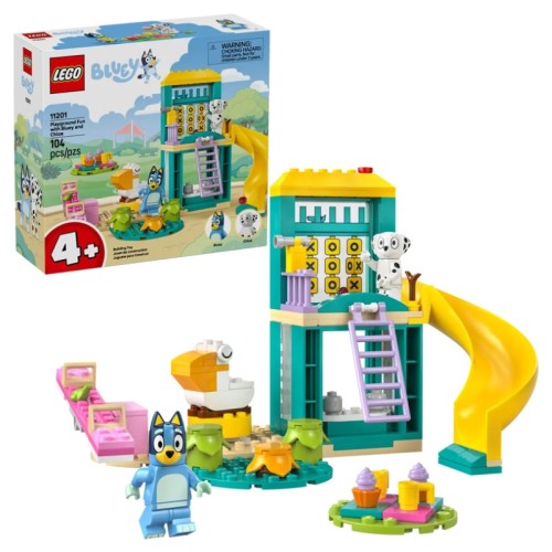 Lego Bluey Blue I Łatka Pe Zgârie-țele Pe Terenul De Joacă Set 11201 104 El. 4+