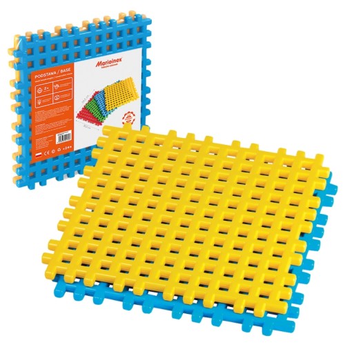 MARIOINEX FABRICA DE JUCĂRII SET 2 BAZE BLOCURI DE CONSTRUCTIE WAFFLE 2BUC 2+ 01069