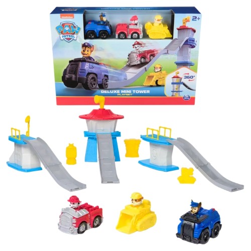 Mini Turnul Psi Patrol Set Deluxe Turn 3 în 1 Turnuri Vehicule Câini