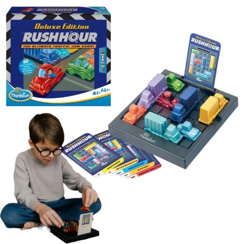 Thinkfun Ediția Deluxe Rush Hour Joc Logic 60 Sarcini 8+